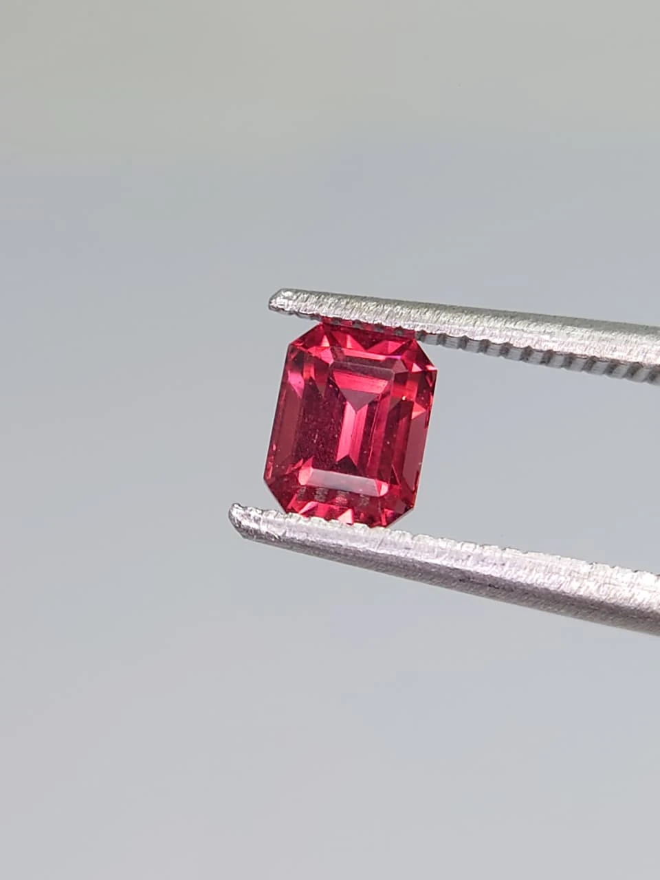 Umbalite Garnet 0.9ct Emerald Cut Faceted from Tanzania — view 3